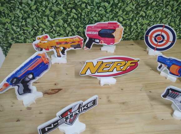 Nerf Kit de Mesa Tipo Displays 8 Peças Pronta Entrega