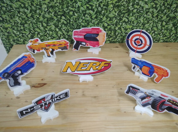 Nerf Kit de Mesa Tipo Displays 8 Peças Pronta Entrega