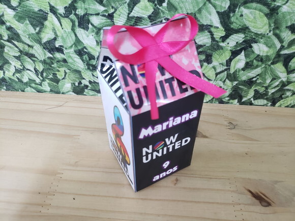 Now United Caixa Milk Personalizada Pronta Entrega