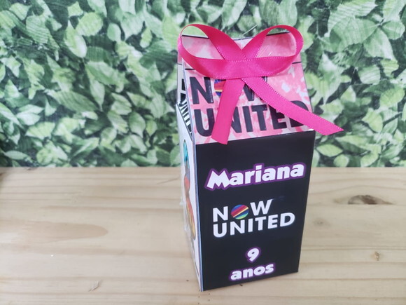 Now United Caixa Milk Personalizada Pronta Entrega