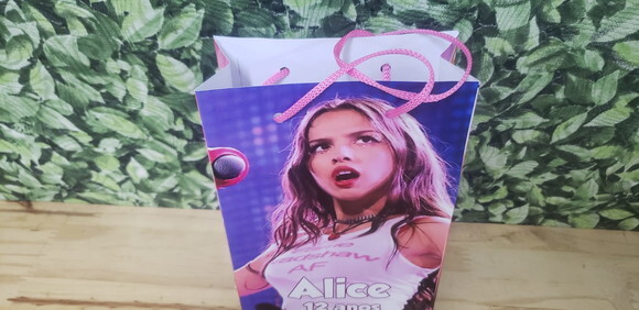 Olivia Rodrigo Sacola Lembrancinha Personalizada Pronta Entr