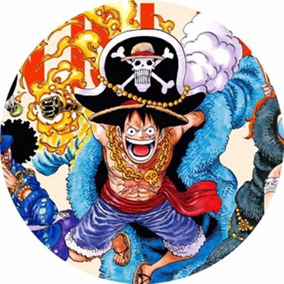 One Piece Adesivos Redondos Diâmetro 5 cm Personalizados