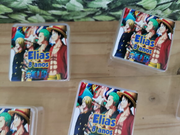 One Piece Lembrancinha Caixa Acrílica Personalizada