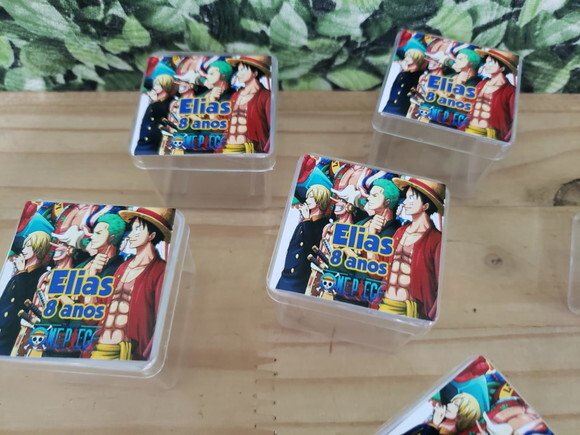 One Piece Lembrancinha Caixa Acrílica Personalizada