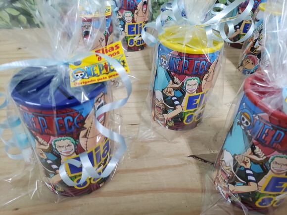 One Piece Lembrancinha Cofrinho Personalizado e Embalado