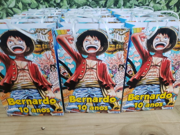 One Piece Sacola Personalizada Pronta Entrega