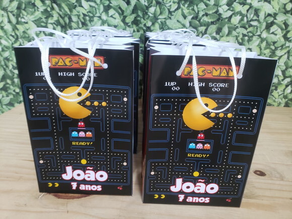 Pacman Sacola Personalizada Pronta Entrega