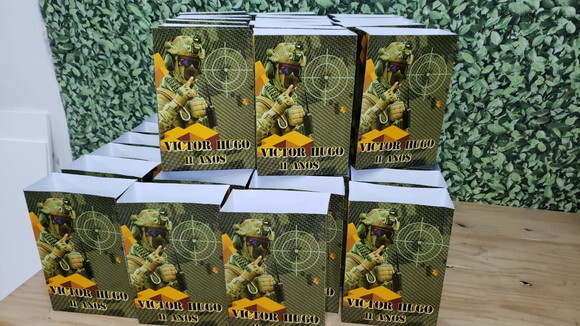 Paintball Sacola Grande para Lembrancinha Pronta Entrega