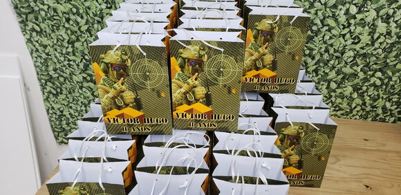 Paintball Sacola Personalizada Pronta Entrega Tam Médio
