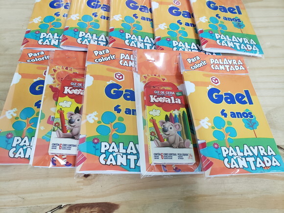 Palavra Cantada Caderninho de Colorir Personalizado