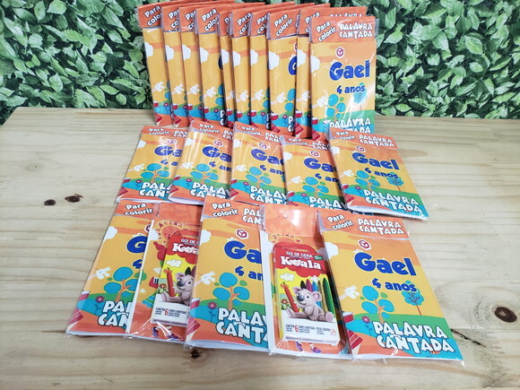 Palavra Cantada Caderninho de Colorir Personalizado