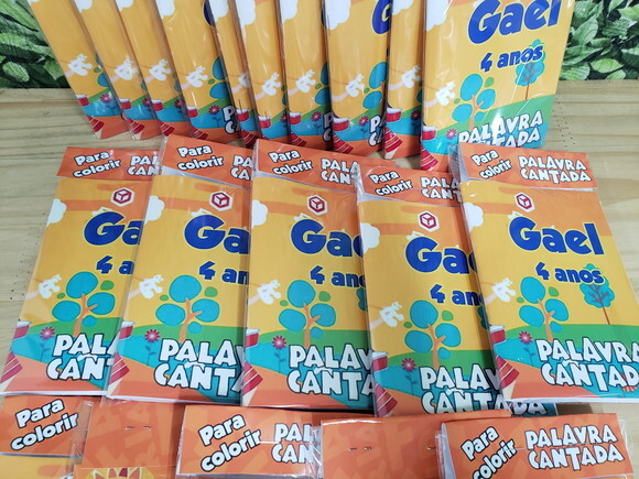 Palavra Cantada Caderninho de Colorir Personalizado