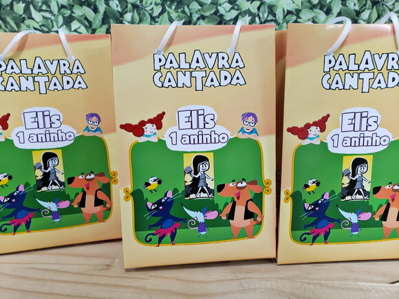 Palavra Cantada Sacola Personalizada Pronta Entrega