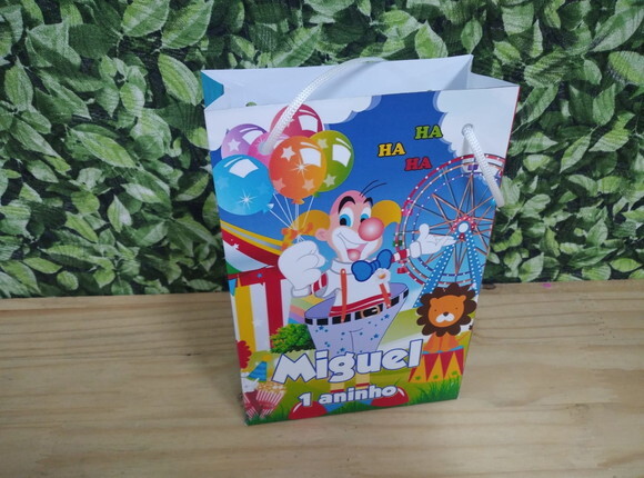 Palhaço Sacola Surpresa Personalizada Pronta Entrega