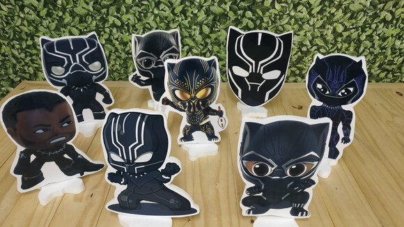 Pantera Negra Baby Kit de Mesa Displays 8 Peças P Entrega