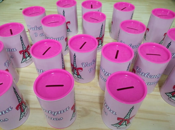 Paris Cofrinhos Personalizados Pronta Entrega