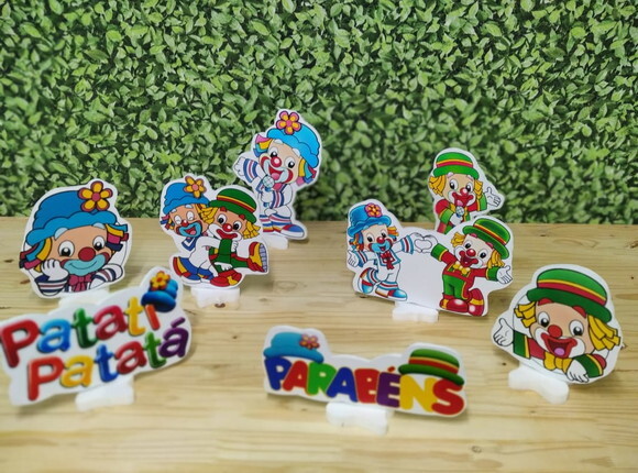 Patati Patata Kit de Mesa Displays 8 Peças Pronta Entrega