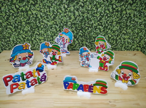 Patati Patata Kit de Mesa Displays 8 Peças Pronta Entrega