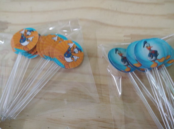 Pato Donald Topper para Docinhos 36 Unidades Pronta Entrega