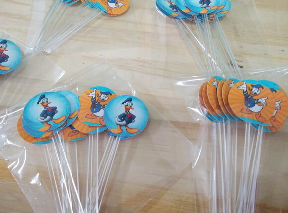 Pato Donald Topper para Docinhos 36 Unidades Pronta Entrega