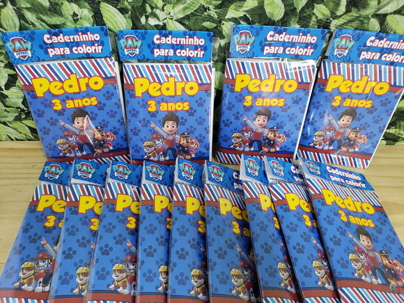 Patrulha Canina Caderninho para Colorir Personalizado