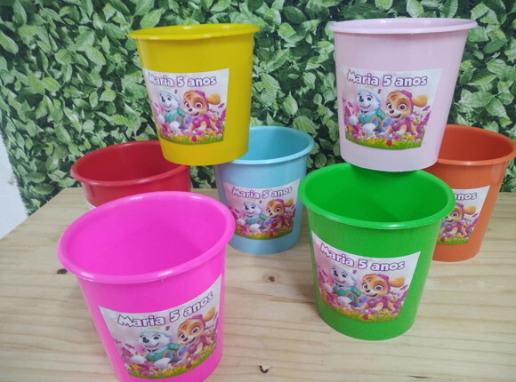 Patrulha Canina Baldinhos Personalizados Pronta Entrega