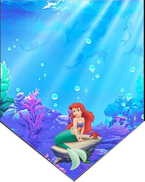Pequena Sereia Varal Personalizado Parabens Mais Nome
