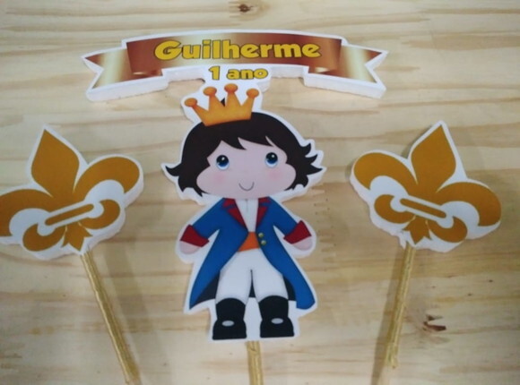 Pequeno Príncipe Topo de Bolo Personalizado Pronta Entrega