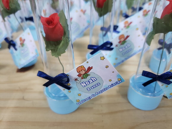 Pequeno Principe Lembrancinha Tubete Mini Rosinha Personaliz
