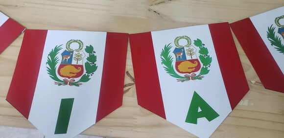 Perú Varal Escrito Boa Viagem Mais Nome Pronta Entrega