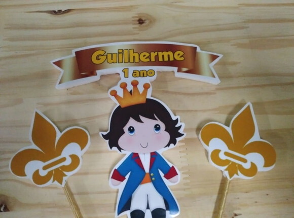 Pequeno Príncipe Topo de Bolo Personalizado Pronta Entrega