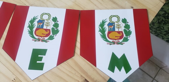 Perú Varal Escrito Boa Viagem Mais Nome Pronta Entrega