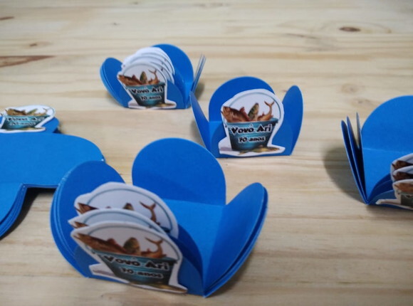 Pesca Forminhas Personalizadas 36 Unid Pronta Entrega