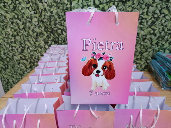 Pet Cachorrinha Sacola Personalizada Pronta Entrega