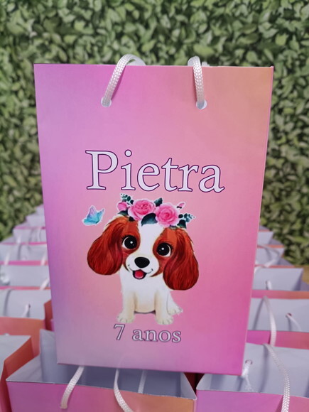 Pet Cachorrinha Sacola Personalizada Pronta Entrega