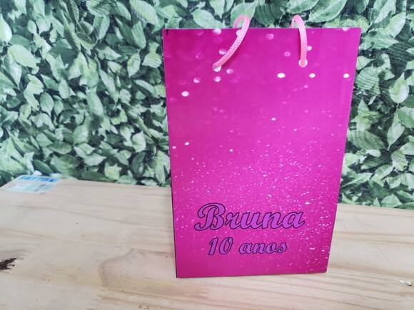 Pink Sacola Personalizada Pronta Entrega