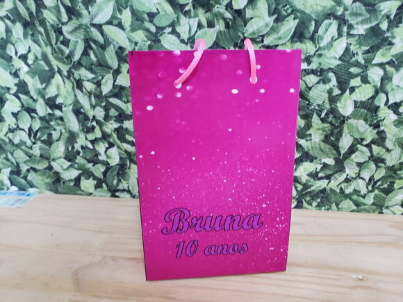 Pink Sacola Personalizada Pronta Entrega