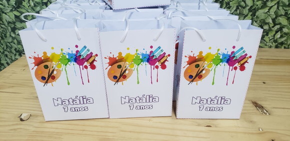Pintando o 7 Sacola Personalizada Tam Médio Pronta Entrega