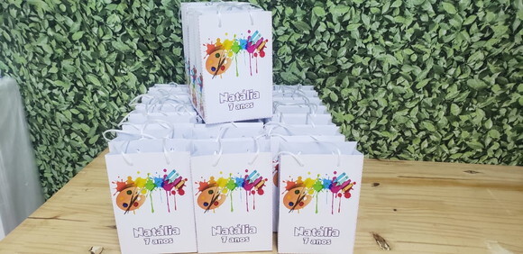 Pintando o 7 Sacola Personalizada Tam Médio Pronta Entrega