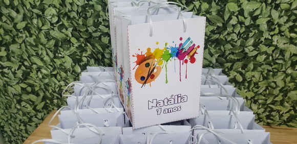 Pintando o 7 Sacola Personalizada Tam Médio Pronta Entrega