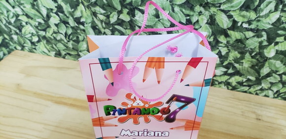 Pintando o 7 Sacola Personalizada Tam Médio Pronta Entrega