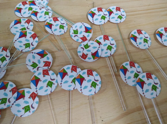 Pipas Topper para Docinhos 36 Unidades Pronta Entrega
