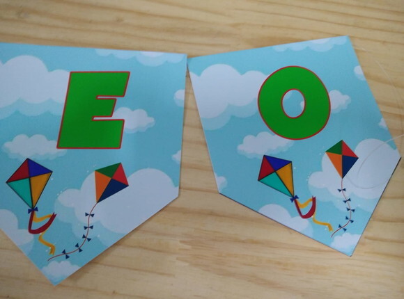 Pipas Varal Personalizado Parabens Mais Nome Pronta Entrega