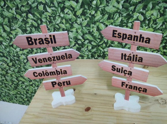 Placas Divertidas Tema Viagem Pronta Entrega