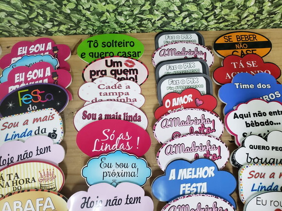 Plaquinhas Casamento Pronta Entrega