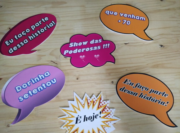 Plaquinhas Divertidas 6 Unidades Pronta Entrega