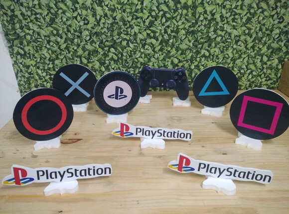 Play Station Kit de Mesa 9 Peças Pronta Entrega