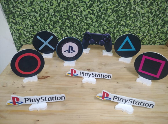 Play Station Kit de Mesa 9 Peças Pronta Entrega