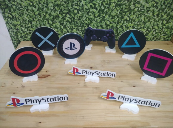 Play Station Kit de Mesa 9 Peças Pronta Entrega