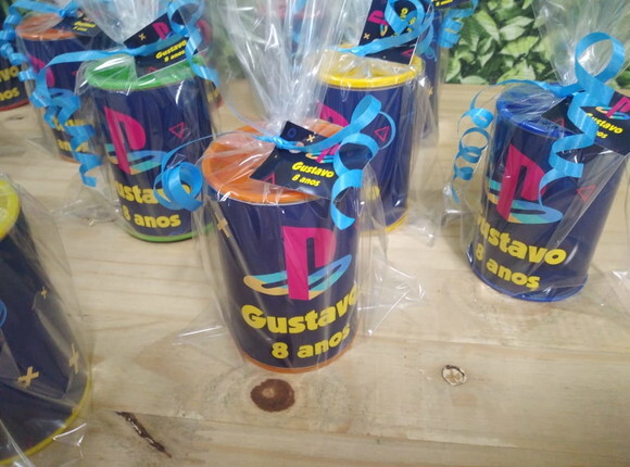 Playstation Lembrancinha Personalizada Cofrinhos Embalados